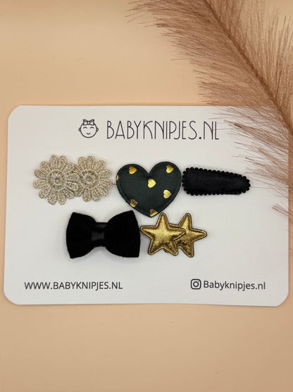 Black & Gold Sparkle