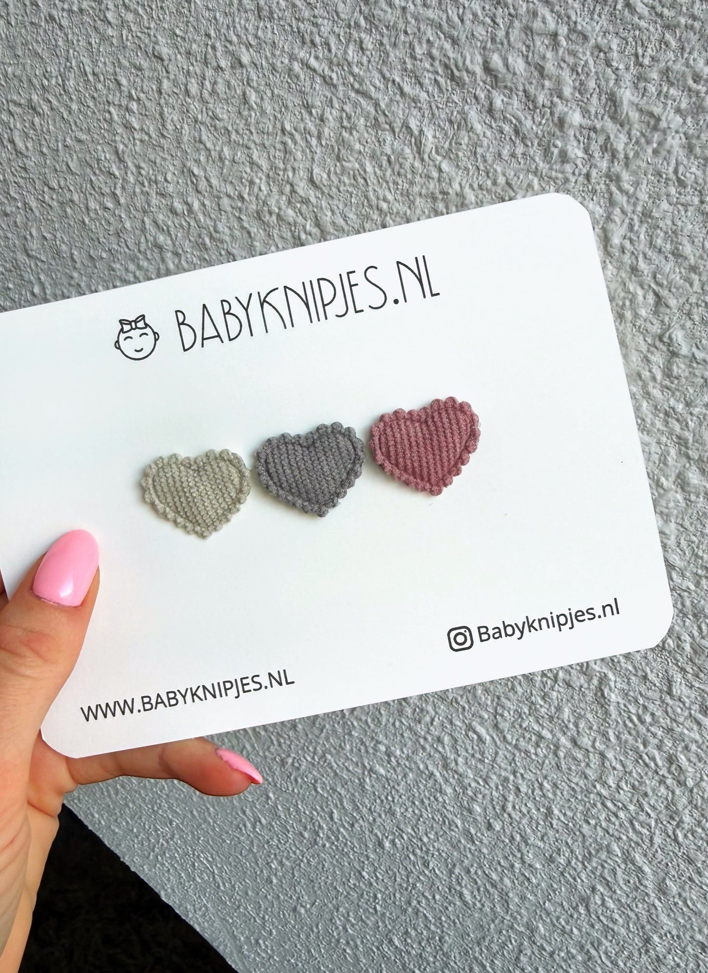 Newborn Hartjes Knipjes – Everyday Basics | Set van 3 (2,5 cm)