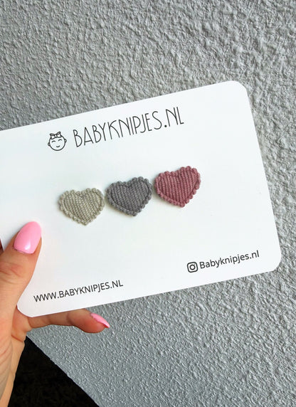 Newborn Hartjes Knipjes – Everyday Basics | Set van 3 (2,5 cm)
