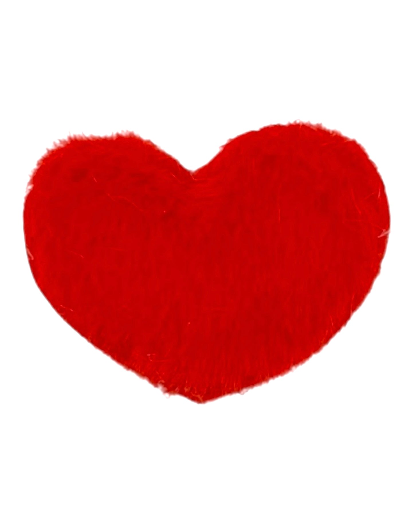 Fluffy Heart Clips