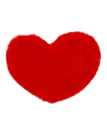 Fluffy Heart Clips