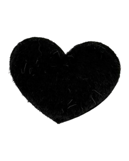 Fluffy Heart Clips